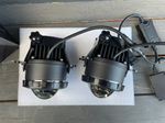 24е - ТУМАНКИ BI-LED (белый, ближний + дальний) би-линзы(Citroen, Ford, Mitsubishi, Land Rover, Renault, Suzuki, Daewoo),светодиодные противотуманные фары (2 шт. / комплект)