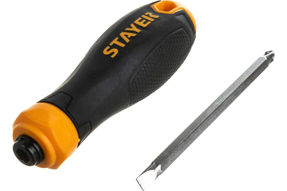 Переставная отвертка STAYER Hercules 2-in-1 80 мм PH2/SL6 2512_z02