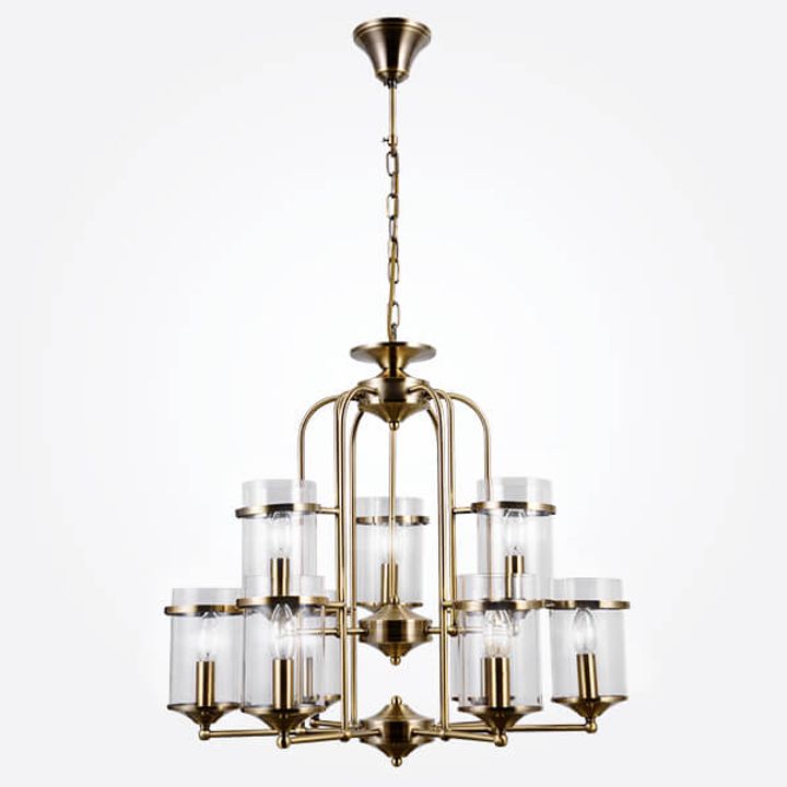 Подвесная люстра Eurosvet 60040/9 античная бронза