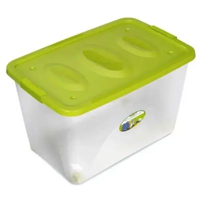 Ящик универсальный Астело 600х360мм на колесиках оливковый (комплект 4 шт)