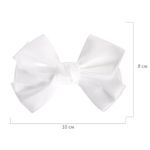 Бант для волос НАБОР 2 шт. и 1 шт., 10х8 см, на заколке, белый, АССОРТИ, MONTE VITA, 457119