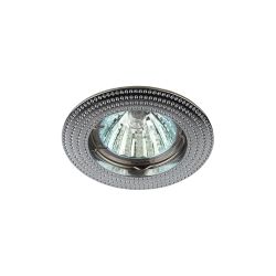 KL55 CH Светильник ЭРА литой MR16,12V/220V, 50W хром | Литые встраиваемые светильники