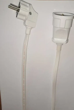 Удлинитель с заземлением "Доктор Ап" 1 розетка, 3 метра, ПуГВВ 3x1.5 мм, белый 3.6 кВт, 16А, серия "Мощный"