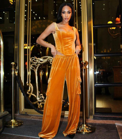 Брюки из бархата