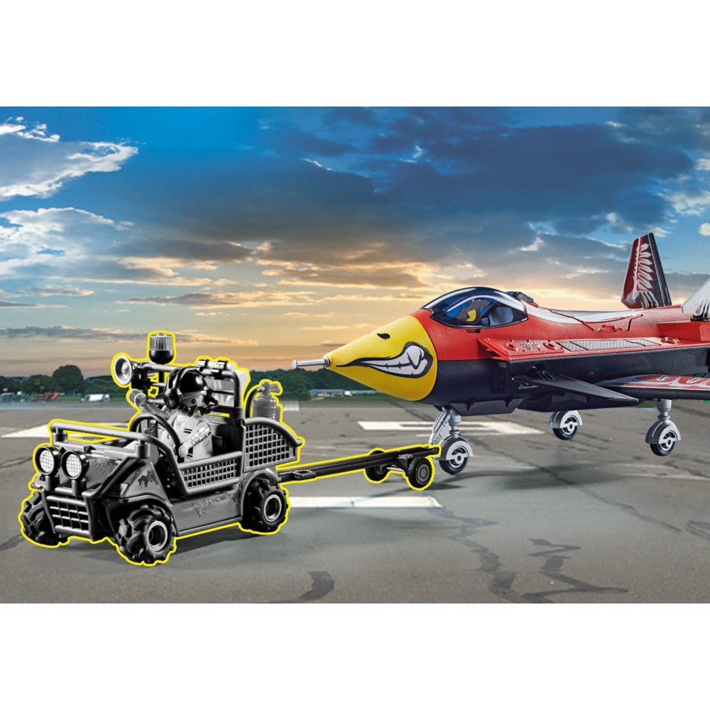 Игровой набор Playmobil 70832 Воздушное каскадёрское шоу Реактивный самолёт Орёл 70832 45 деталей — фото 8