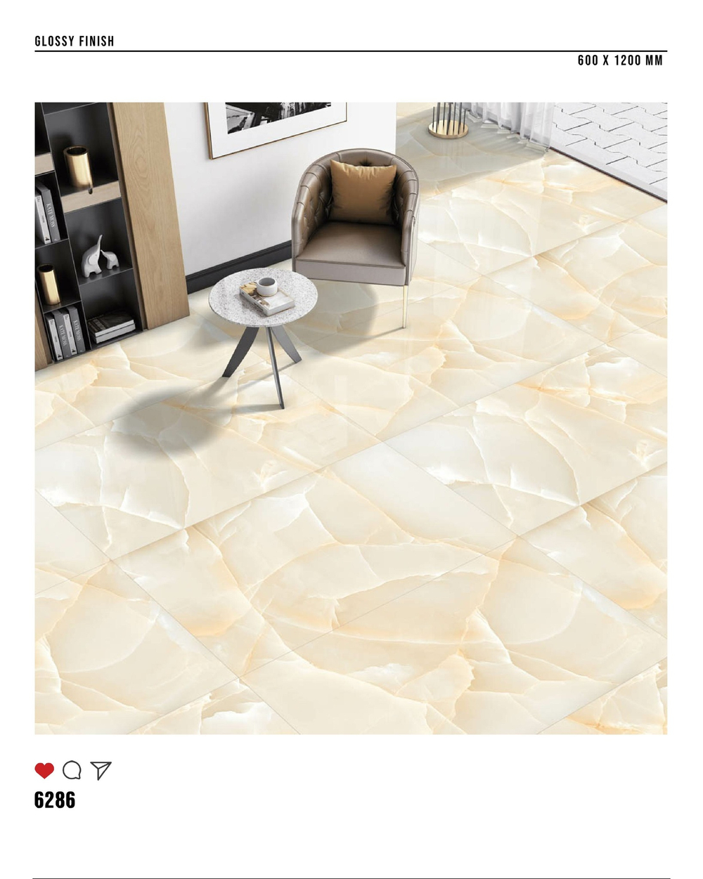 Керамогранит glossy №3 60х120, 6286