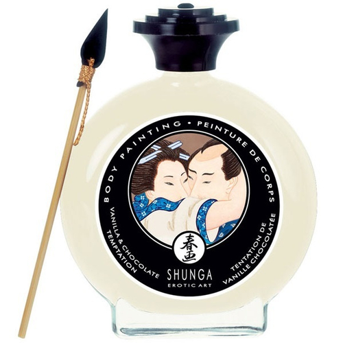 Декоративная крем-краска для тела с ароматом шоколада и ванили Shunga Vanilla-Chocolate Temptation 100мл