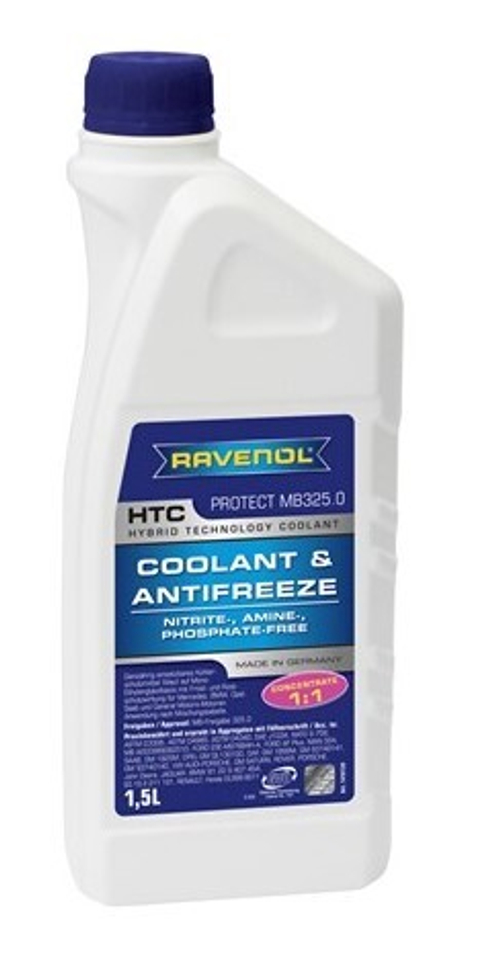 Антифриз Ravenol синий HTC Protect MB325.0 концентрат 1,5 кг