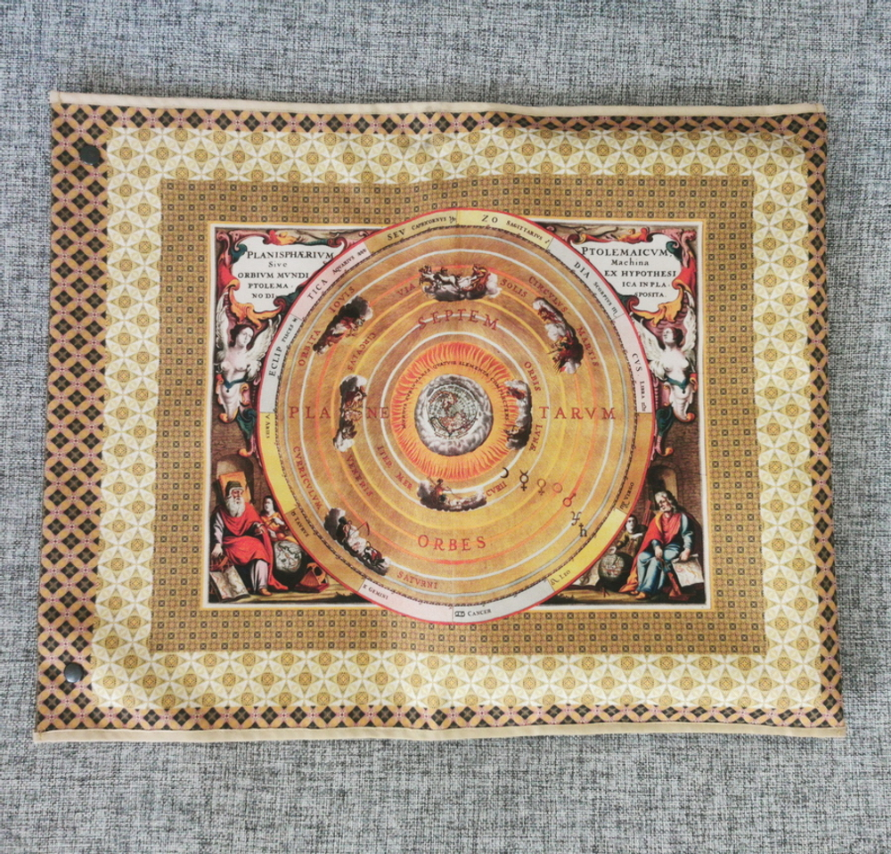 Скатерть "Звездный атлас", по мотивам звёздного атласа Андреаса Целлария "Harmonia Macrocosmica"