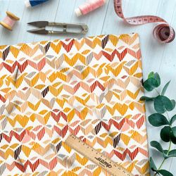 Ткань премиум габардин танцующий калейдоскоп