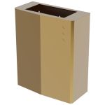 Контейнер для мусора настенный без крышки 23 л. нерж. сталь EVO 14078.EVO.PG золото