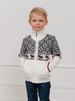 Кофта вязаная на молнии "Нордик"