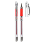 Ручка шариковая, масляная, Piano, красные чернила, серия "Maxriter", прозрачный корпус, 12 шт