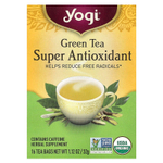 Yogi Tea, суперантиоксидант, зеленый чай, 16 чайных пакетиков, 32 г (1,12 унции)
