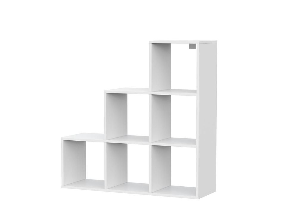 Токио стеллаж лесенка / Белый текстурный