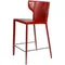 Стул полубарный Austin, кожа ретро-красный