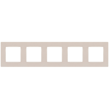 Рамка для розеток и выключателей ЭРА Серия 12 12-5205-15 на 5 постов, Классик, перламутр