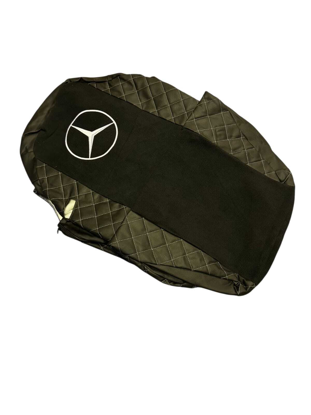 Чехлы модельные стеганные кожа + аликанте вышивка MERCEDES MP2/MP3 2004-2013 MR-41 Польша