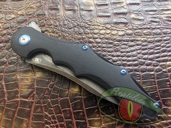 Складной нож Reptilian Рейв-02 c клинком из стали 9Cr18MoV, рукоять G10