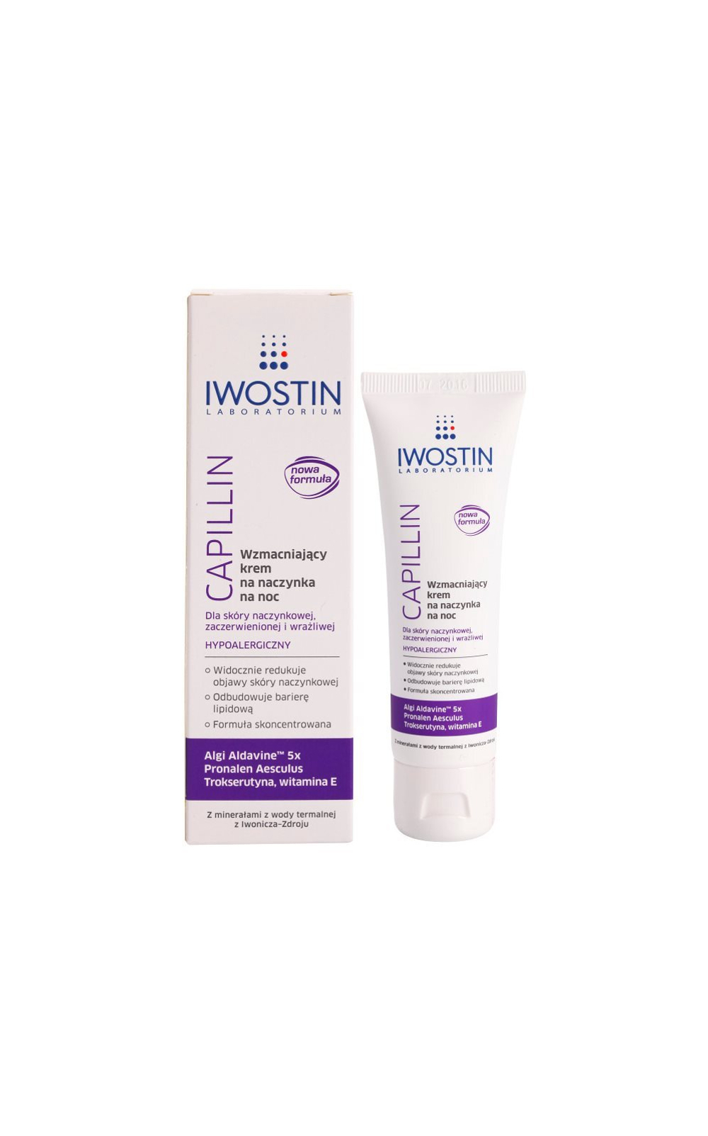 Iwostin Capillin - ночной крем от трещин на венах /   40  ml  / GTIN 5902502442218
