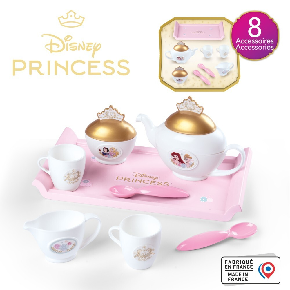 Smoby Disney Princess - Поднос для посуды + 8 аксессуаров 312511