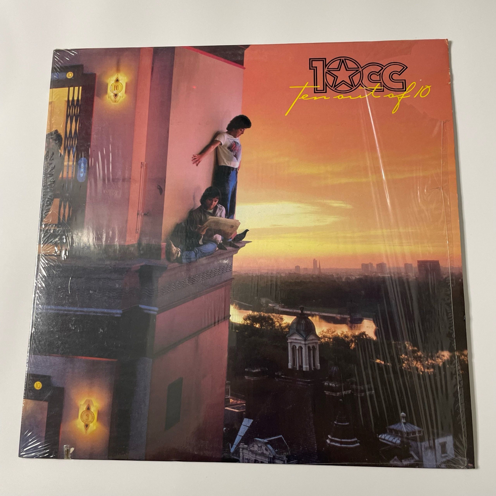 Винтажная виниловая пластинка LP 10cc Ten Out Of 10 Тэн Си Си (США 1982)