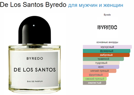 BYREDO De Los Santos 100ml (duty free парфюмерия)