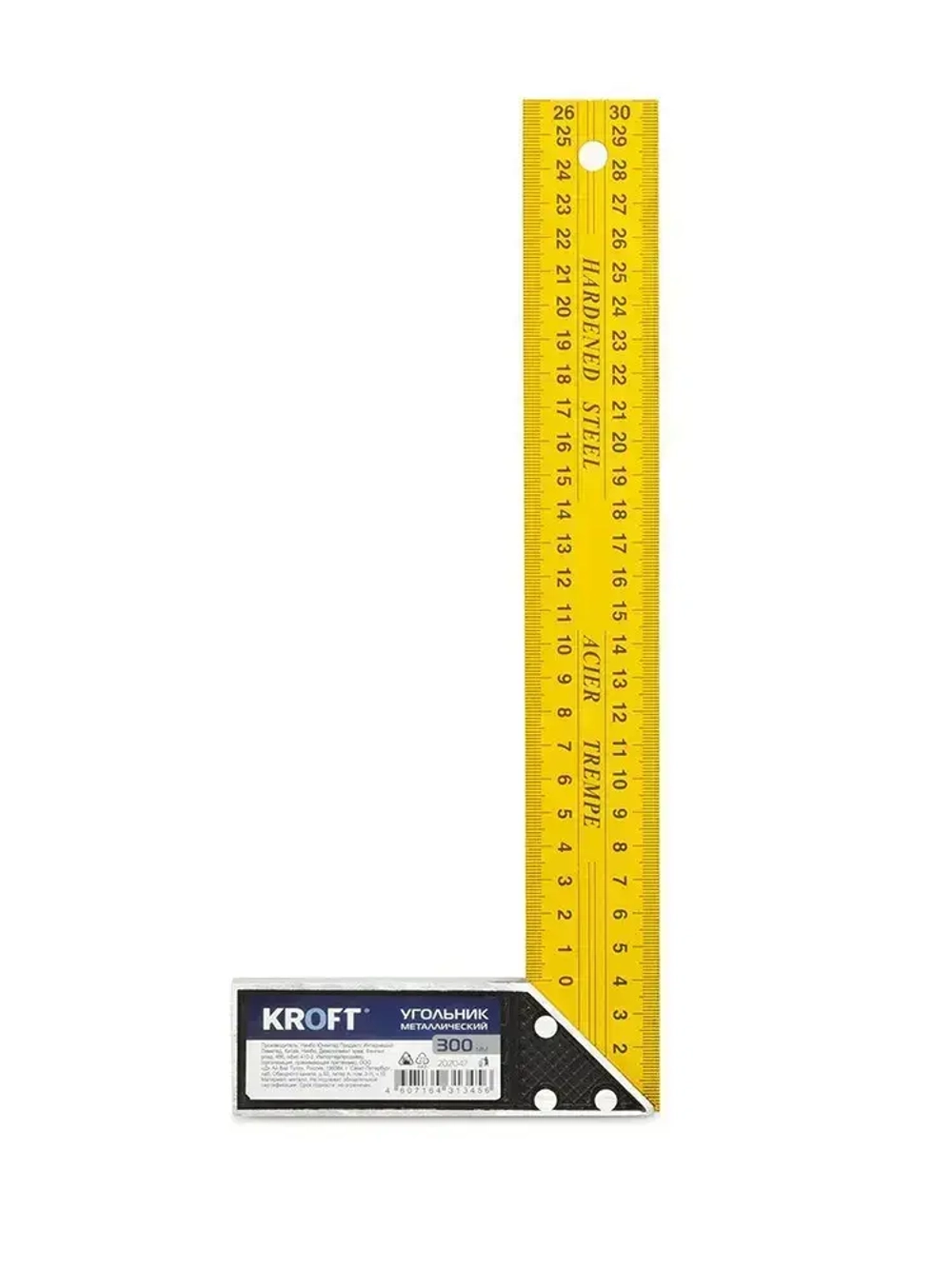 Угольник угольная линейка 300 мм KROFT