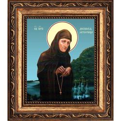 Досифея (Тяпкина) Киевская, преподобная затворница. Икона на холсте.