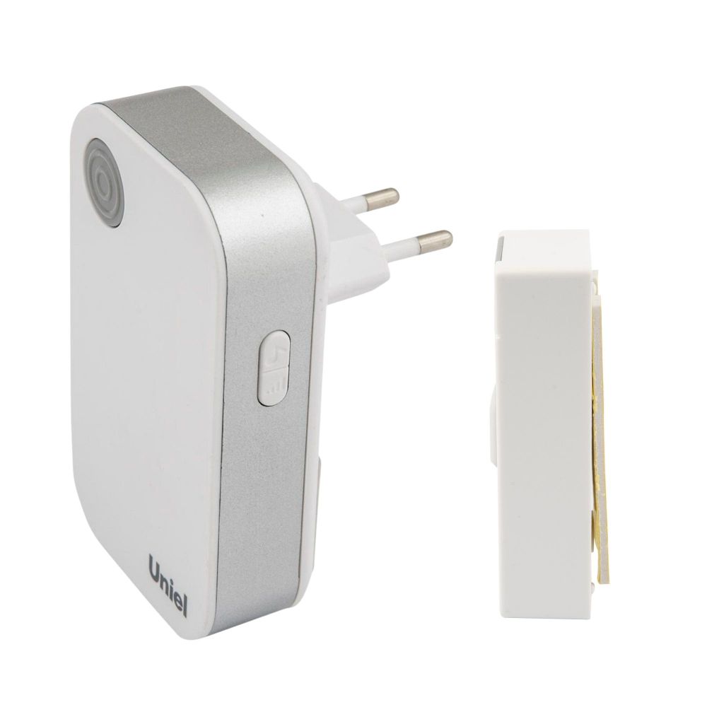 UDB-091W-R1T1-36S-WH Звонок электронный. 220В. 36 мелодий. Блистер. Белый. ТМ Uniel