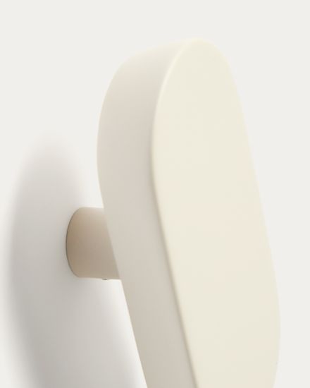 Набор из 2 вешалок Arely из бука с бежевым лаковым покрытием, 6,5 см/10 см