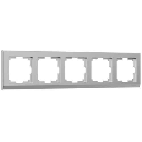 Рамка из поликарбоната на 5 постов Stark серебряный W0051806