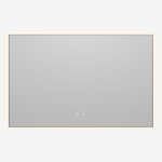 Зеркало Vincea LED VLM-4F120GM-2 1200х800 c сенсорным выключателем, антизапотевание, вороненая сталь