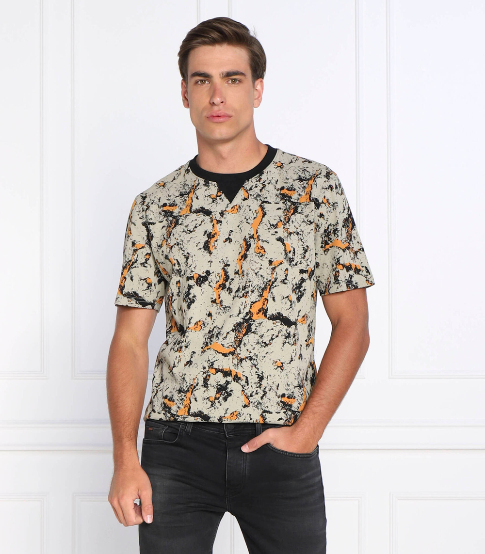 футболка tecrinkle BOSS ORANGE - бежевый(50476205)