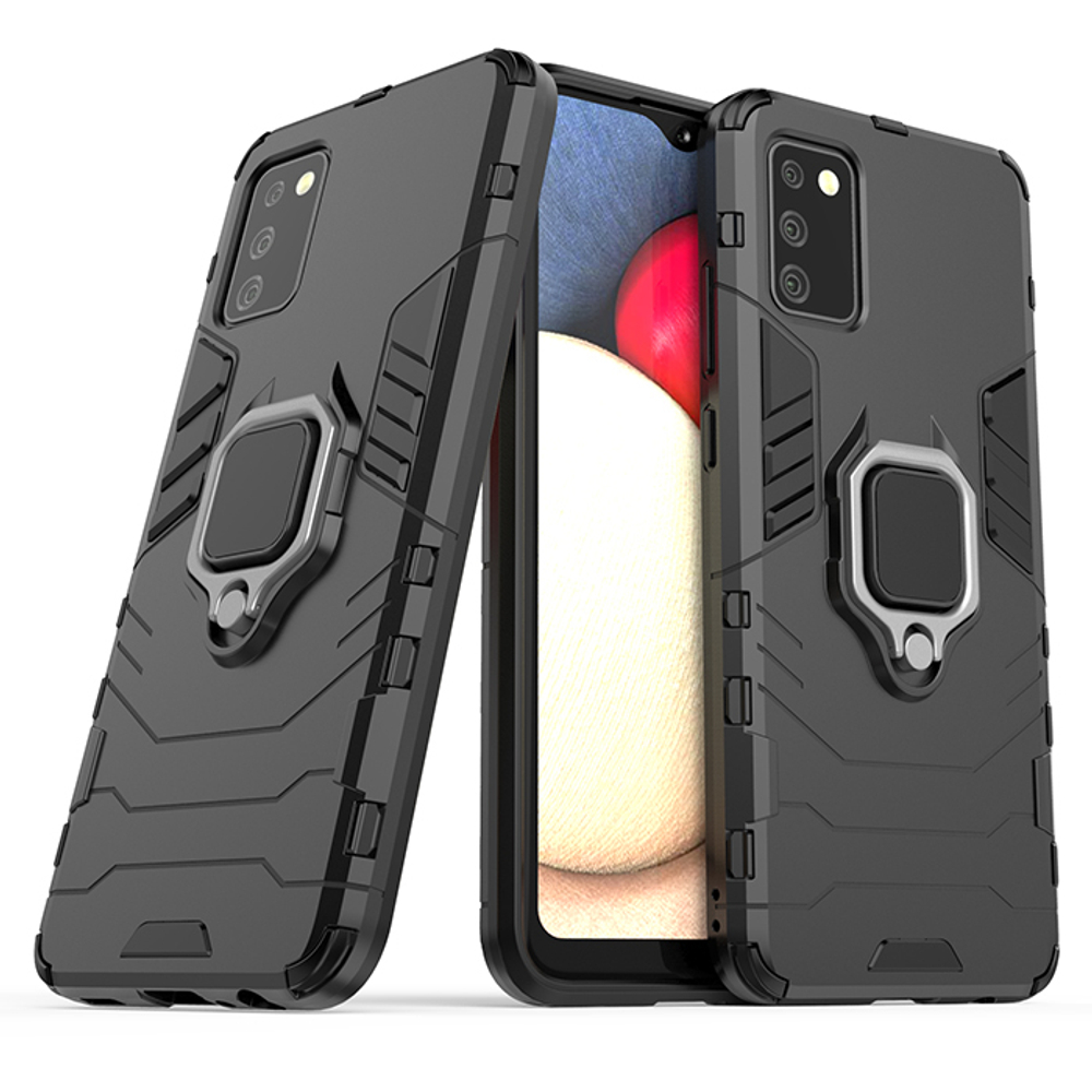 Противоударный чехол с кольцом Panther Case для Samsung Galaxy A02s