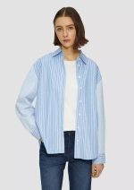 Блузка из поплина в непринужденной посадке с сочетанием полос s.Oliver