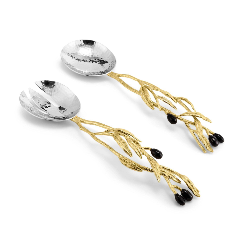 Набор сервировочных предметов 2шт 29см Michael Aram Оливковая ветвь