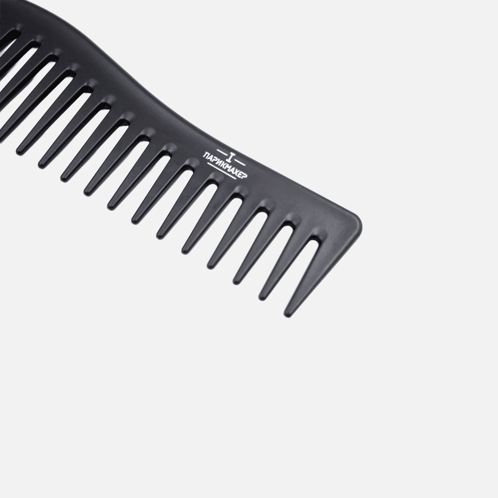 Расческа гребень волна IPARIKMAHER широкий изогнутый с крупными зубцами антистатический