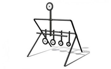 Минитир STALKER "Круги" самосброс, для пневматич.оружия 4,5мм, 5 медальонов разн.диаметра., 270х340х300мм, сталь, 1,1кг