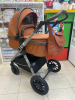 Детская коляска-трансформер Luxmom A4 3в1 (коричневый)