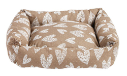 Моськи-Авоськи Лежанка СКАЗКА поплин M 58х46х16 СЕРДЕЧКИ