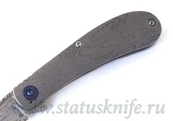 Нож Doc Shiffer Custom Damascus Topolineфотография - 3