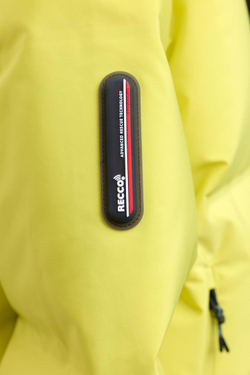 ZARA ВОДООТТАЛКИВАЮЩАЯ И ВЕТРОЗАЩИТНАЯ КУРТКА СО СЪЕМНЫМ КАПЮШОНОМ - SKI COLLECTION, НЕОНОВЫЙ ЖЕЛТЫЙ