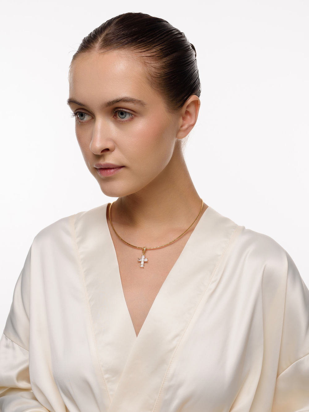 Чокер "White Cross" Gold