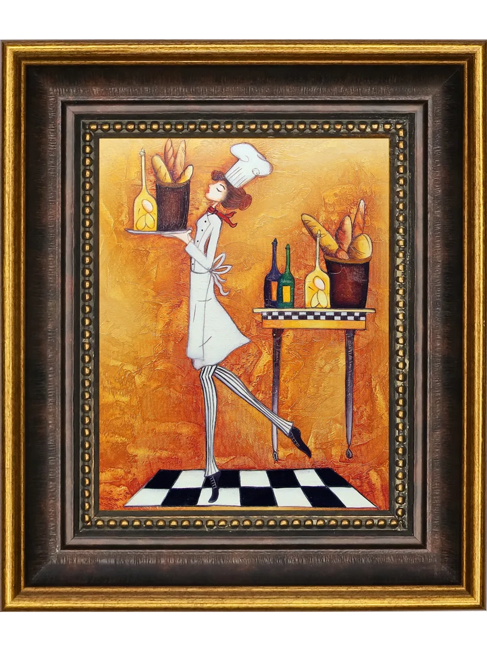 Картина настенная интерьерная в багетной раме 18*21 см