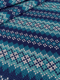 Ткань бязь плательная, рис. "Норвежский рисунок", ширина 150 см, арт. 116