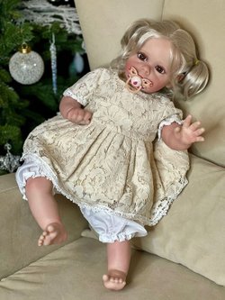 Кукла Реборн мягконабивная 60см в пакете (FA-597)