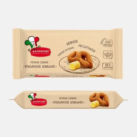 Печенье сдобное Итальянское домашнее Далматово 120г