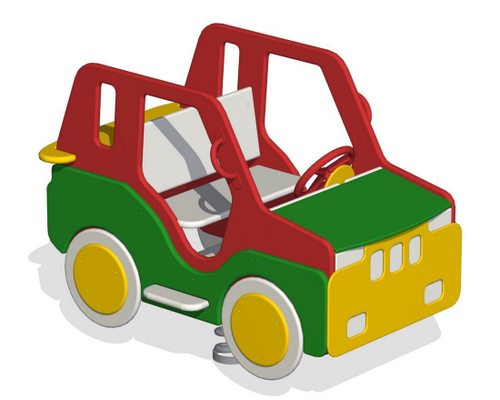 Качалка на двойной пружине Кабриолет КБ-04.4