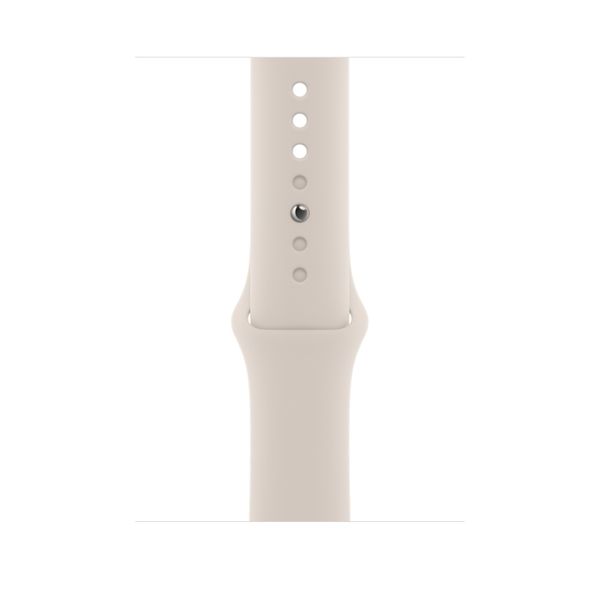 Умные часы Apple Watch Series 7 GPS + Cellular 45mm Silver Stainless Steel Case with Starlight Sport Band (MKJD3)